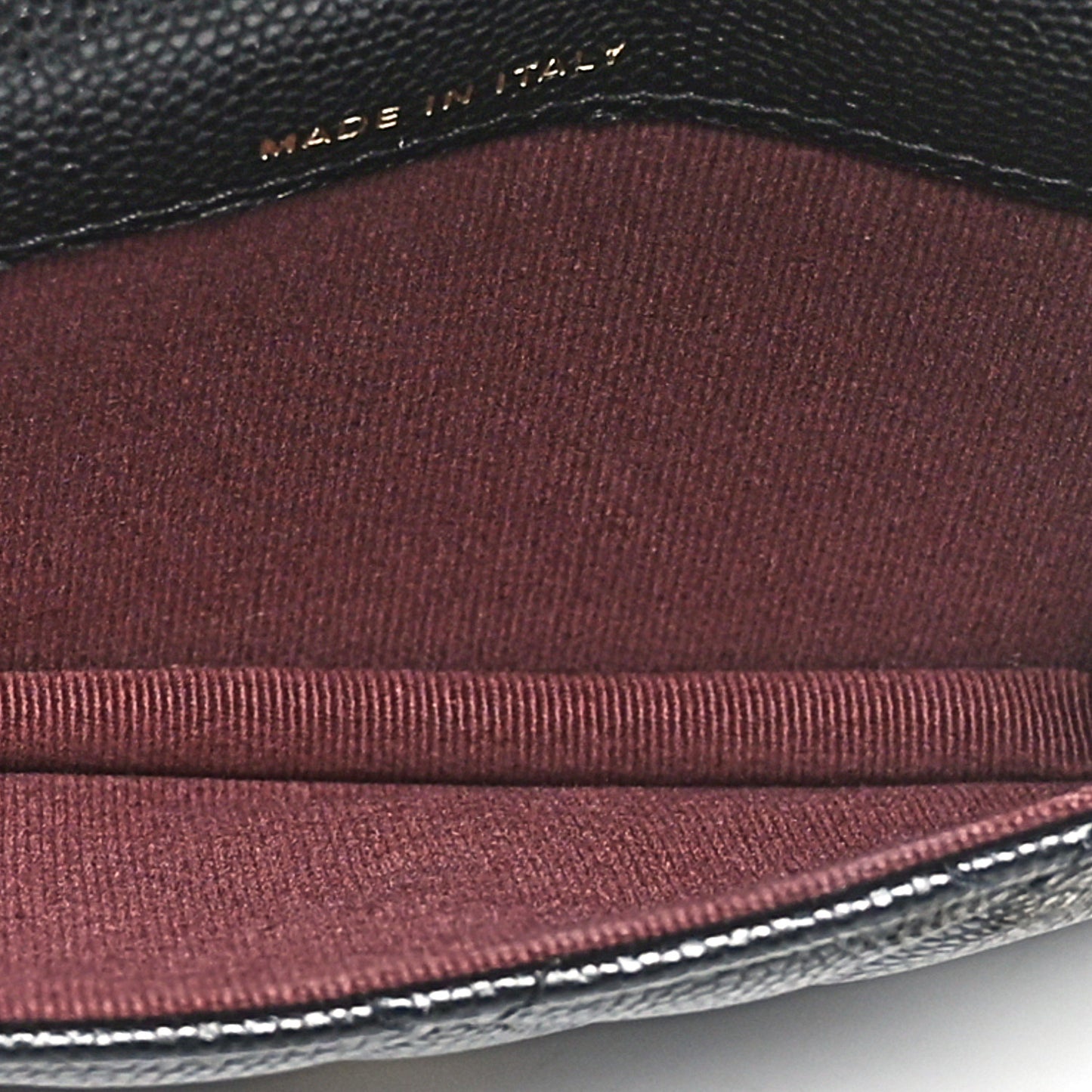 Caviar Quilted Mini Chain Bag Black