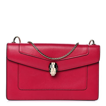 Bulgari Calfskin Serpenti Forever Crossbody Bag Ruby Red 1 of 12