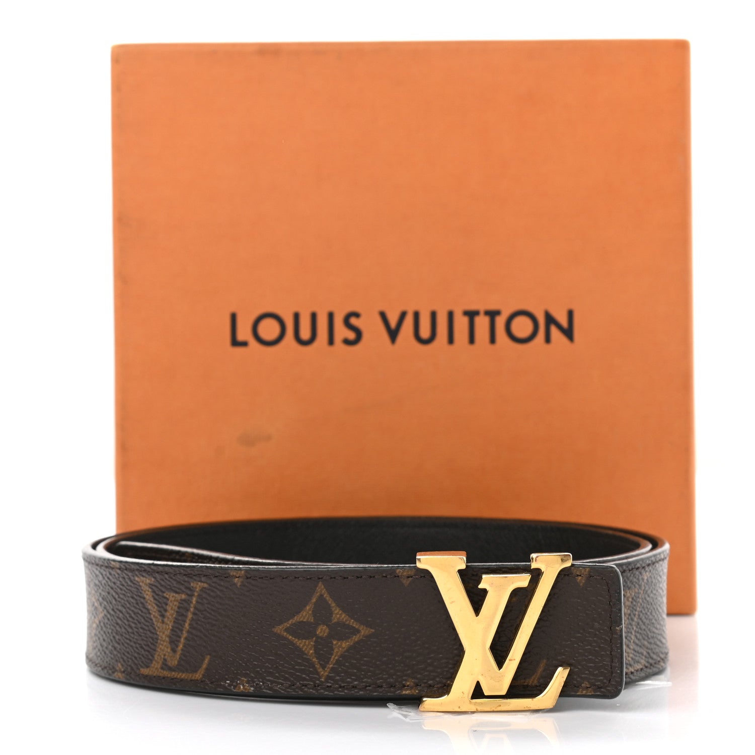 Louis Vuitton Calfskin Monogram 30mm LV Initiales Reversible Belt 85 34 Black 7 of 7