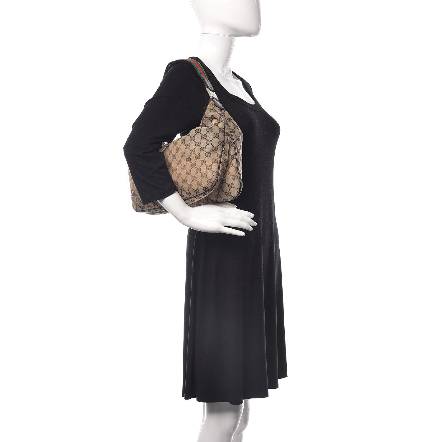 Gucci Monogram Medium Pop Hobo Dark Brown 2 of 12