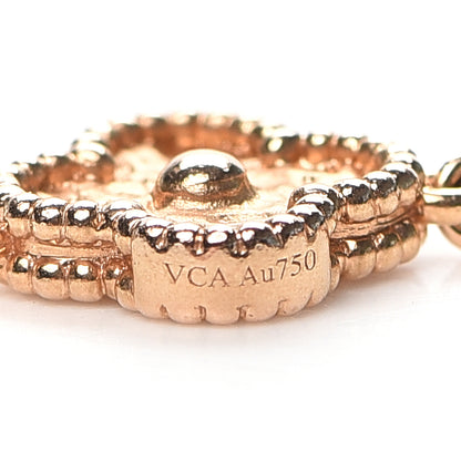 Van Cleef & Arpels 18K Rose Gold 16 Motifs Sweet Alhambra Necklace 5 of 7