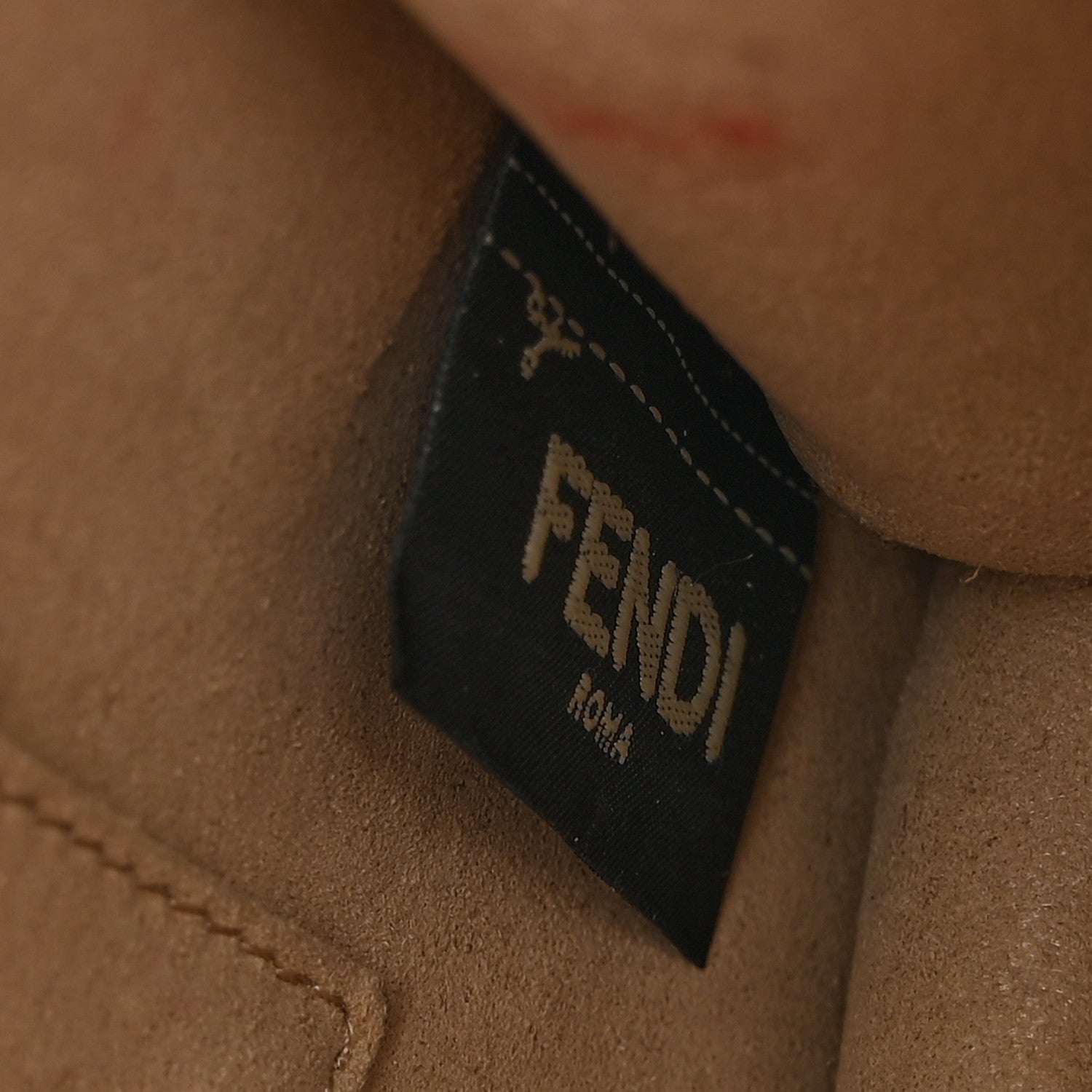 Fendi Vitello Liberty Pearl Scalloped Studded Small Kan I Shoulder Bag Soap 8 of 14