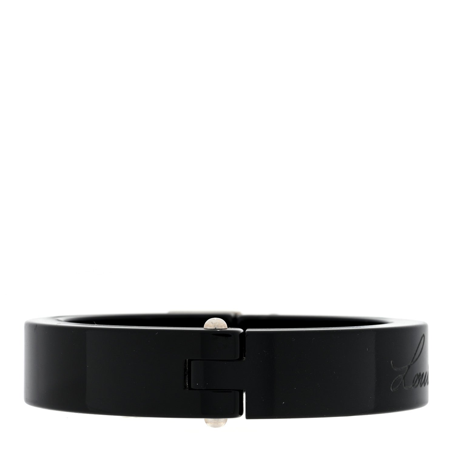 Louis Vuitton Lock Me Bracelet Black 2 of 5