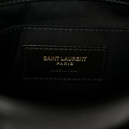 Saint Laurent Grained Lambskin Monogram Mini Niki Chain Satchel Black 6 of 11