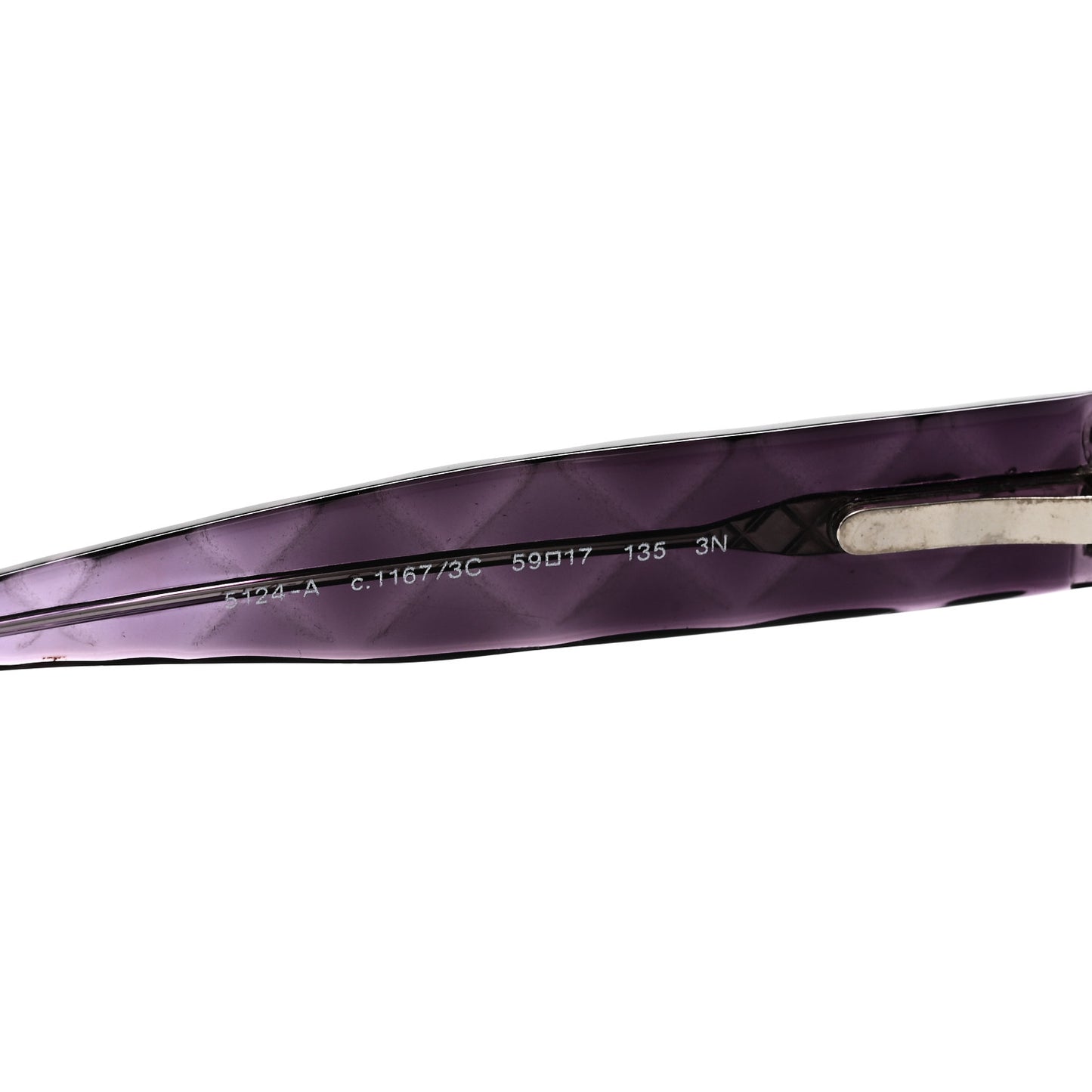 Quilted CC Mod Sunglasses 5124 Purple