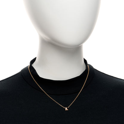 Hermes 18K Rose Gold Clou d'H Pendant Necklace 2 of 4