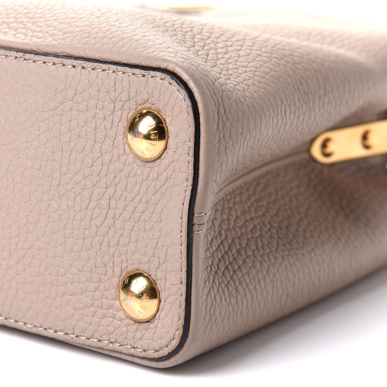 Louis Vuitton Taurillon Capucines BB Galet 9 of 10
