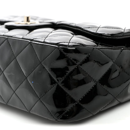 Chanel Patent Quilted Jumbo Single Flap Black 10 of 10