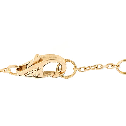 Cartier 18K Yellow Gold Diamond Chrysoprase Amulette de Cartier Bracelet 3 of 5