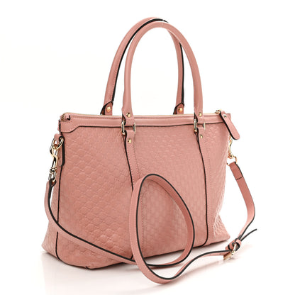 Gucci Soft Microguccissima Small Zippered Satchel Soft Pink 3 of 10