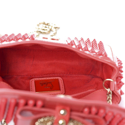 Christian Louboutin Patent Spiked Sweety Charity Crossbody Bag Framboise 5 of 11