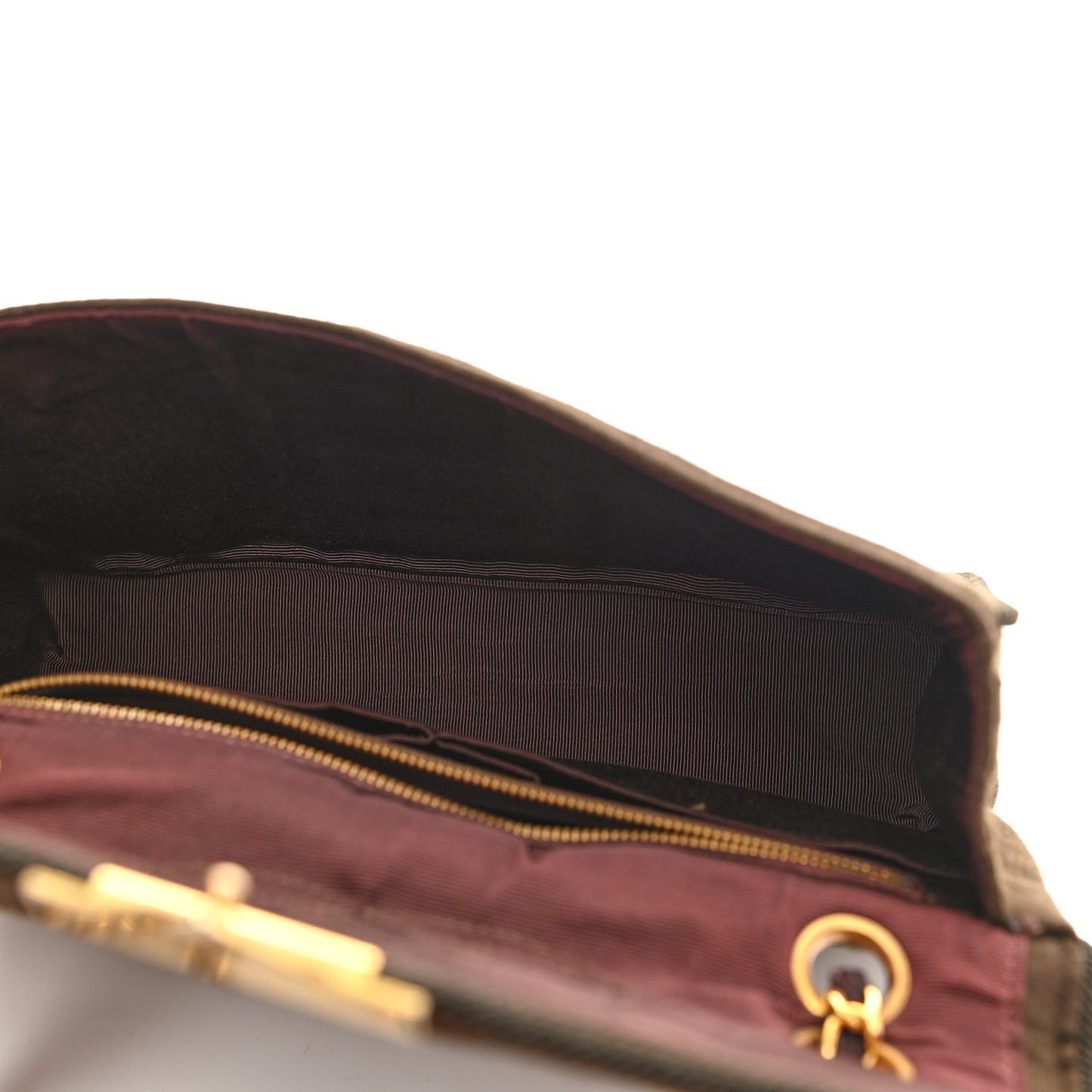 Jersey Scallop Quilted Medium Pagoda Flap Brown