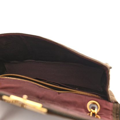 Chanel Jersey Scallop Quilted Medium Pagoda Flap Brown 5 of 11