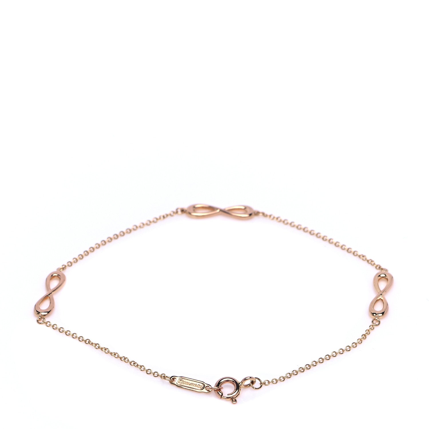 Tiffany 18K Rose Gold Infinity Endless Bracelet 3 of 5