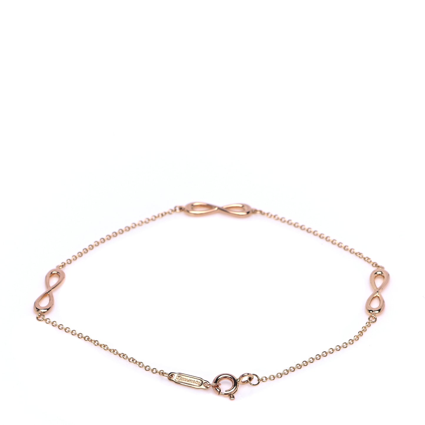 18K Rose Gold Infinity Endless Bracelet