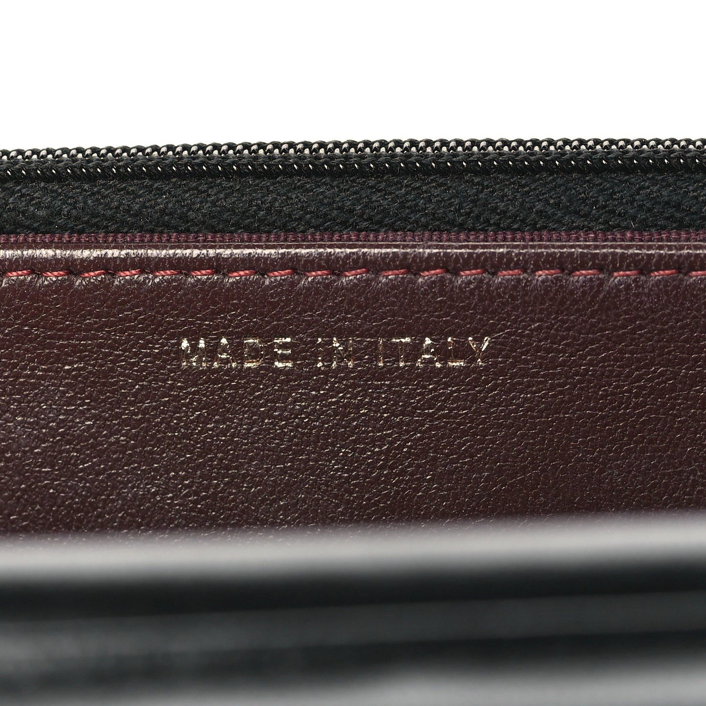 Lambskin Quilted Wallet On Chain WOC Black