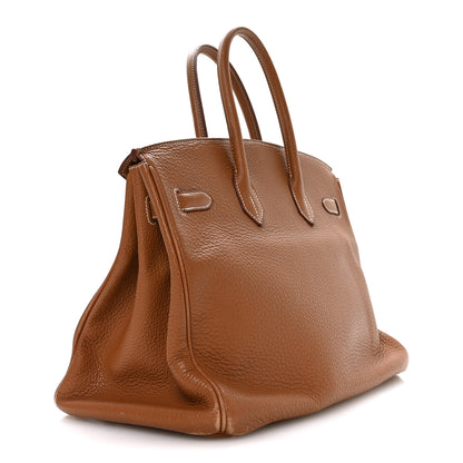 Hermes Togo Birkin 35 Gold 2 of 9