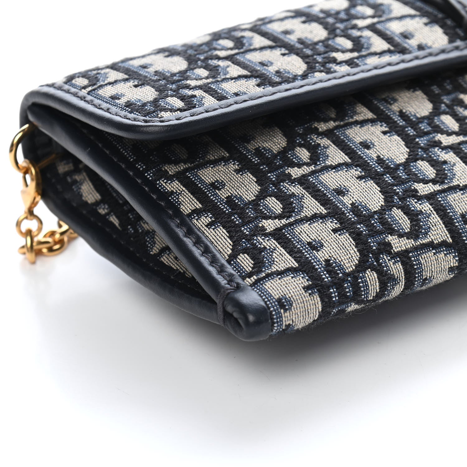 Christian Dior Oblique 30 Montaigne Chain Pouch Blue 8 of 9