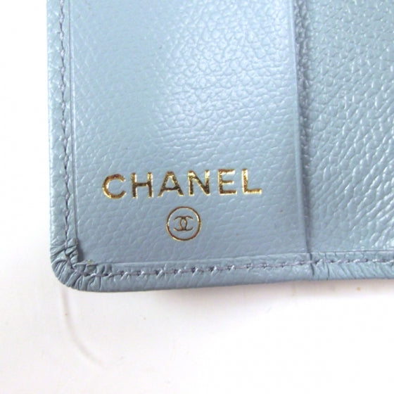 Leather Key Holder Light Blue
