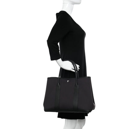 Hermes Toile Negonda Garden Party Tote 36 MM Prunoir Black 2 of 10