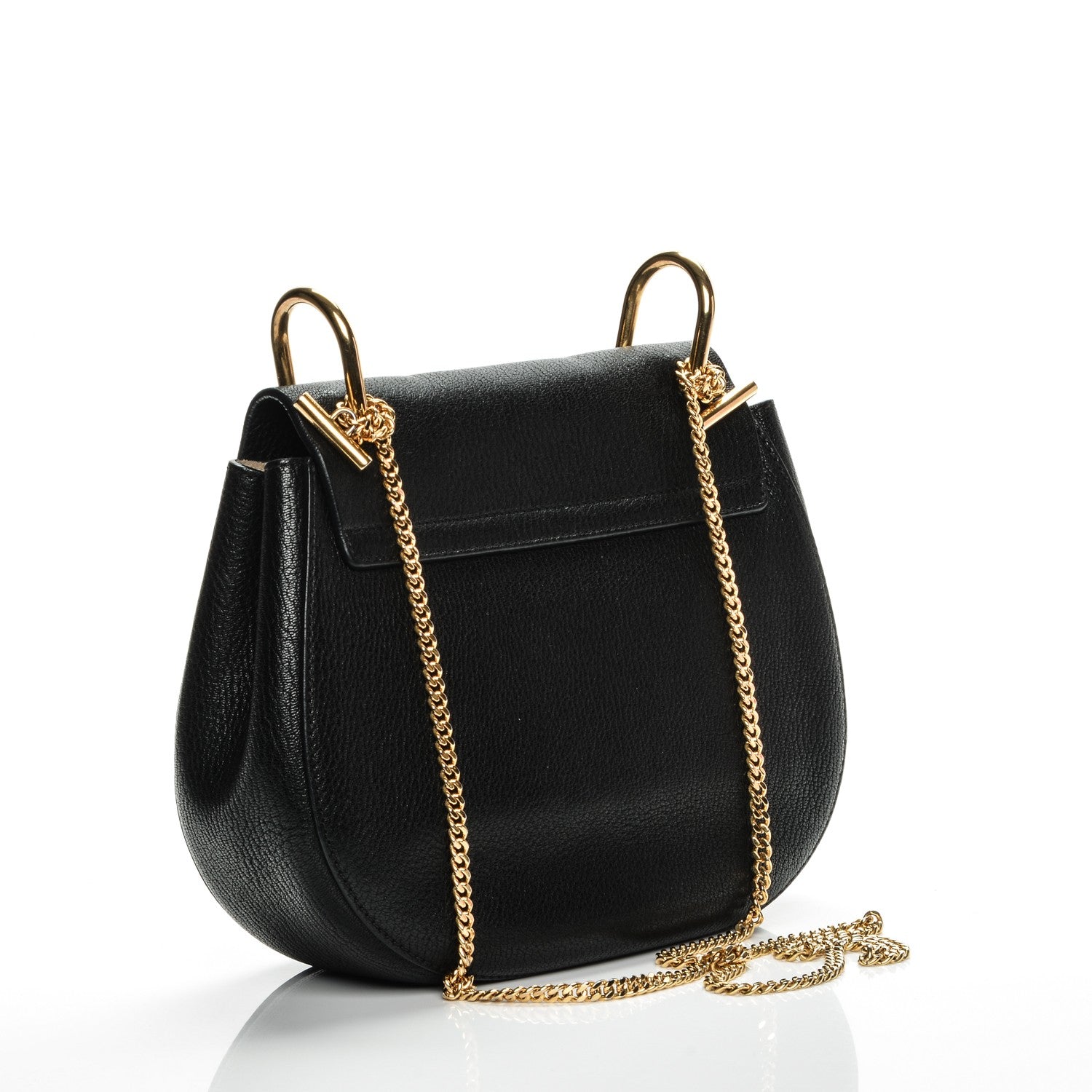 Chloe Grained Lambskin Drew Shoulder Bag Black 3 of 7