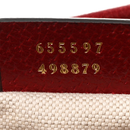 Gucci X DORAEMON Vintage GG Supreme Monogram Small Bucket Bag Beige Cherry Red 7 of 13