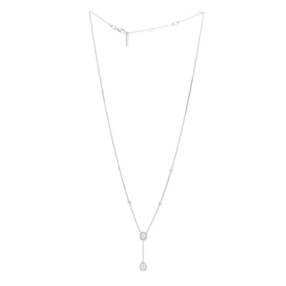 Messika 18K White Gold Diamond My Twin Tie Necklace 2 of 5