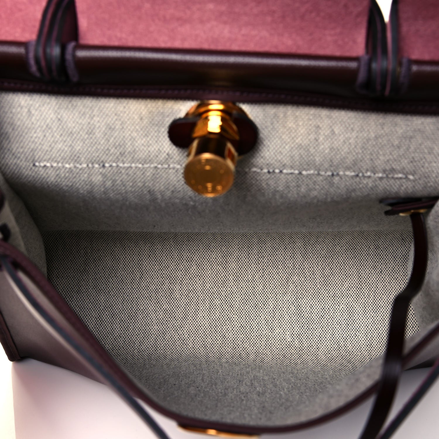 Hermes Toile H Berline Vache Hunter Herbag Zip 31 PM Rouge Sellier 6 of 12