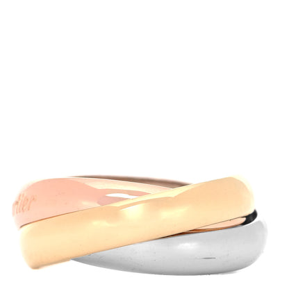 Cartier 18K Pink Yellow White Gold Classic Les Must De Cartier Trinity Ring 49 4.75 3 of 5