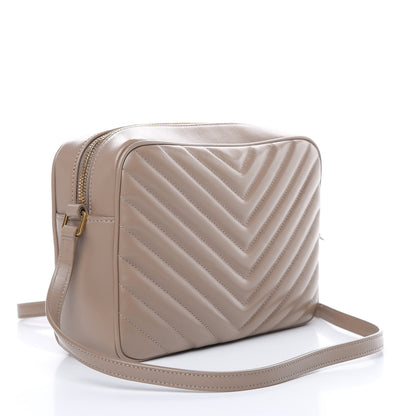 Saint Laurent Calfskin Matelasse Monogram Lou Camera Bag Dusty Grey 3 of 10