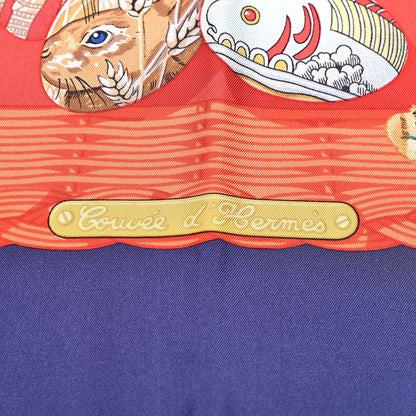 Hermes Silk Couvee d'Scarf 90 5 of 6