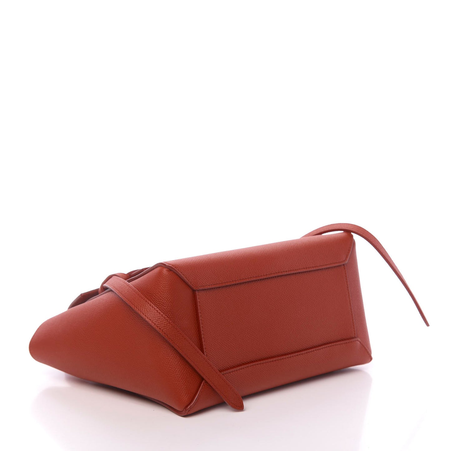 Grained Calfskin Micro Belt Bag Fox Red