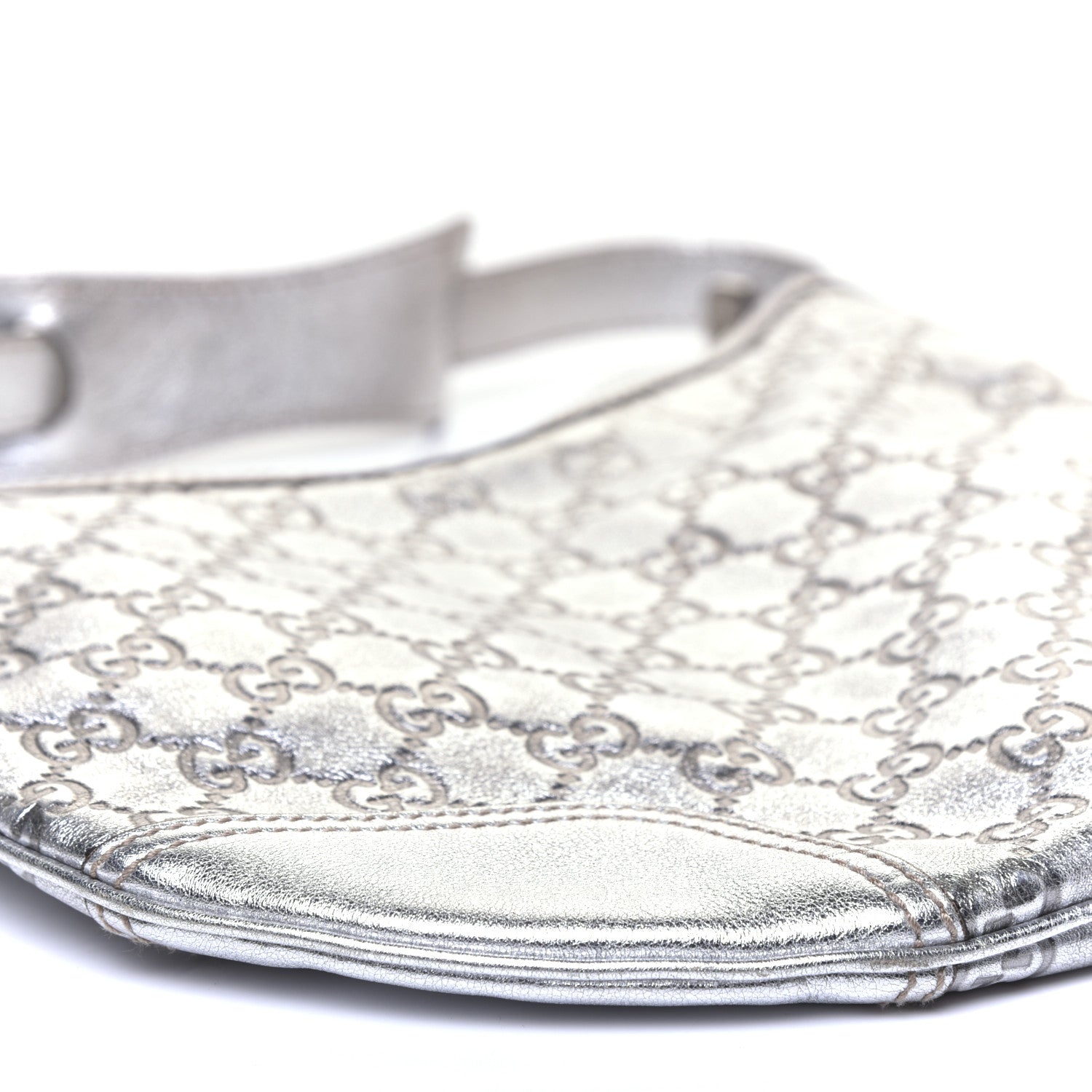 Gucci Guccissima Small Princy Hobo Silver 6 of 11