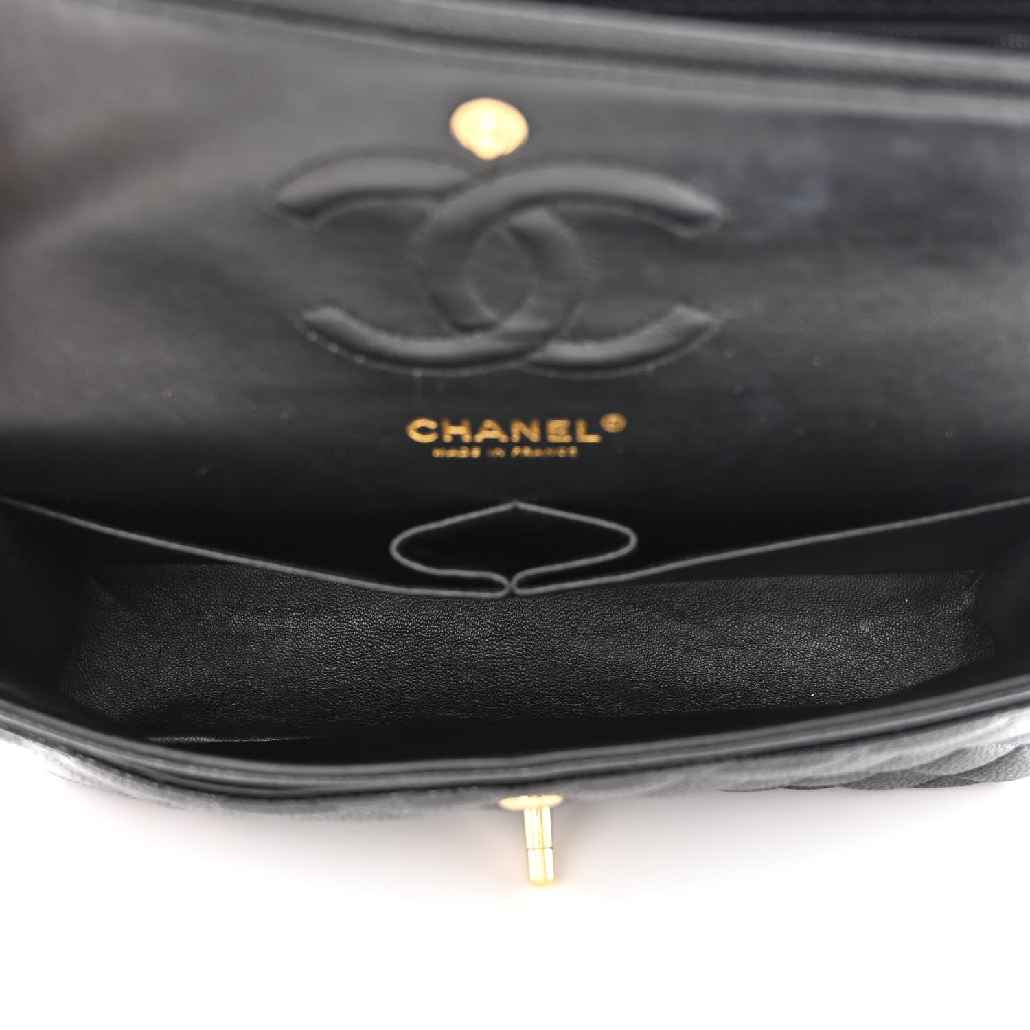 Chanel Caviar Quilted Medium Double Flap Black 5 of 10