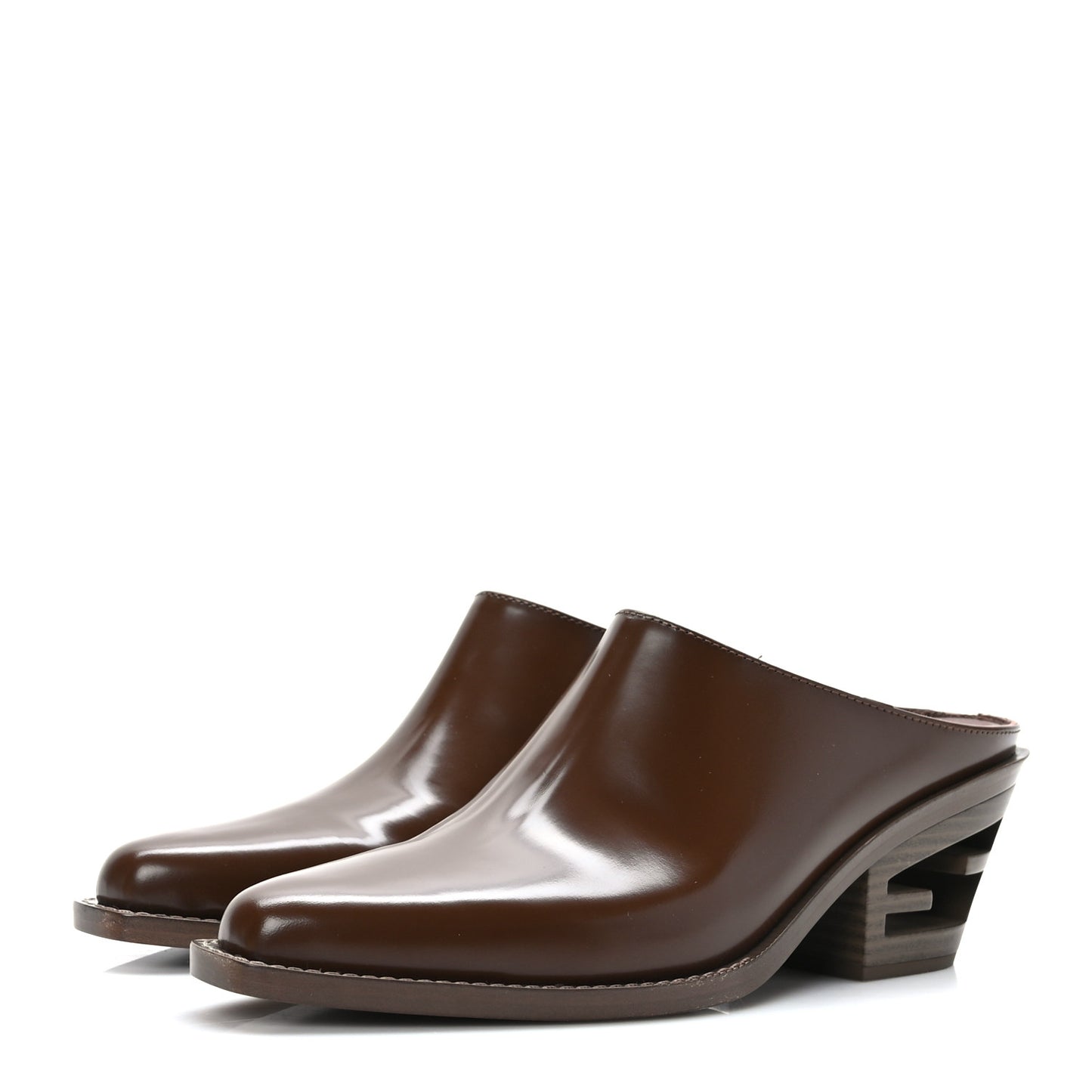 Vitello Abrasivato FF Cut Mules 39 Cuoio