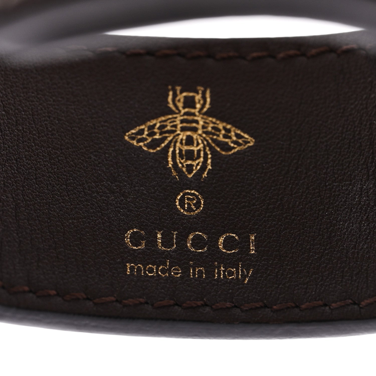 Gucci Stainless Steel Plexiglass Calfskin Mother of Pearl 30mm Twirl Lock Quartz Watch 4 of 5