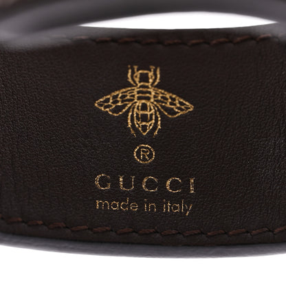 Gucci Stainless Steel Plexiglass Calfskin Mother of Pearl 30mm Twirl Lock Quartz Watch 4 of 5