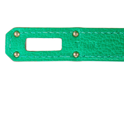 Hermes Chevre Mysore Kelly Longue Wallet Menthe 9 of 11