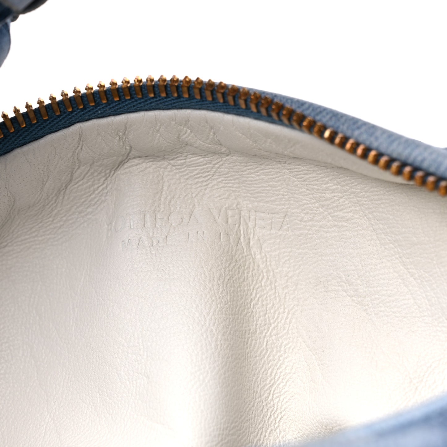 Nappa Denim Effect Intrecciato Mini Jodie Denim