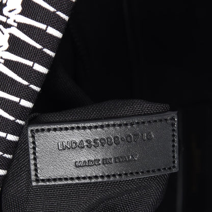 Saint Laurent Nylon City Skeleton Print Backpack Black White 6 of 7