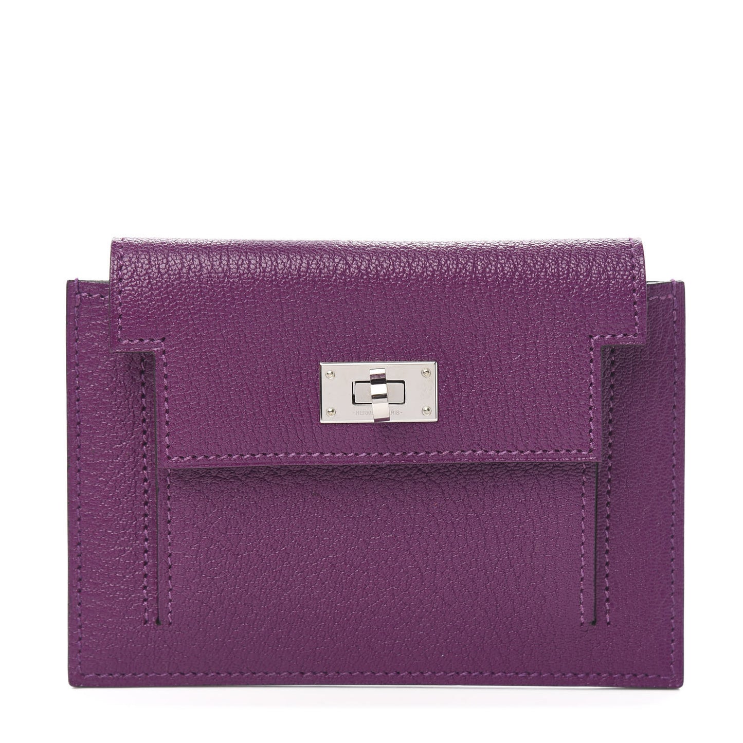 Chevre Mysore Kelly Pocket Compact Wallet Anemone