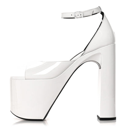 Balenciaga Patent Camden 160mm Platform Pumps 39 White 1 of 9
