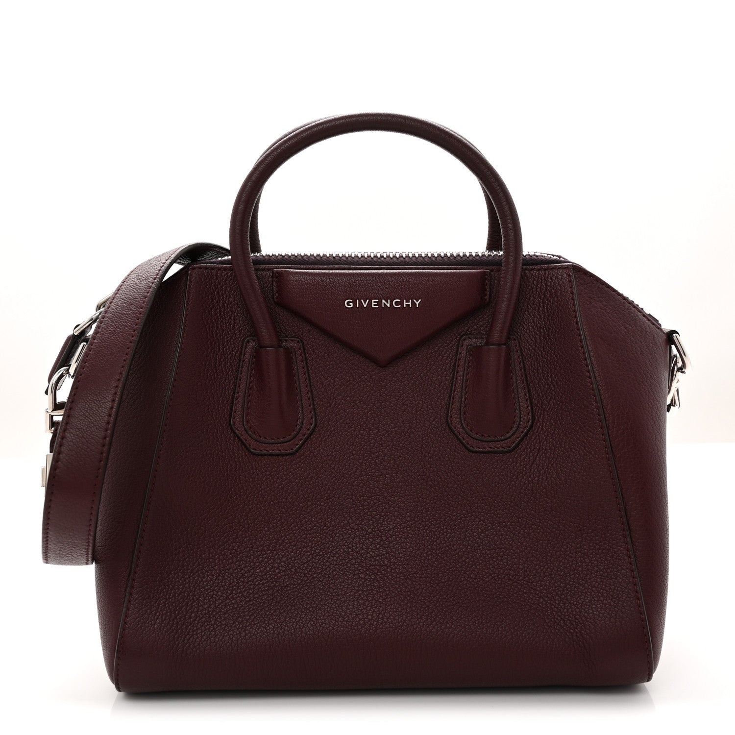 Givenchy Sugar Goatskin Small Antigona Burgundy 1 of 10