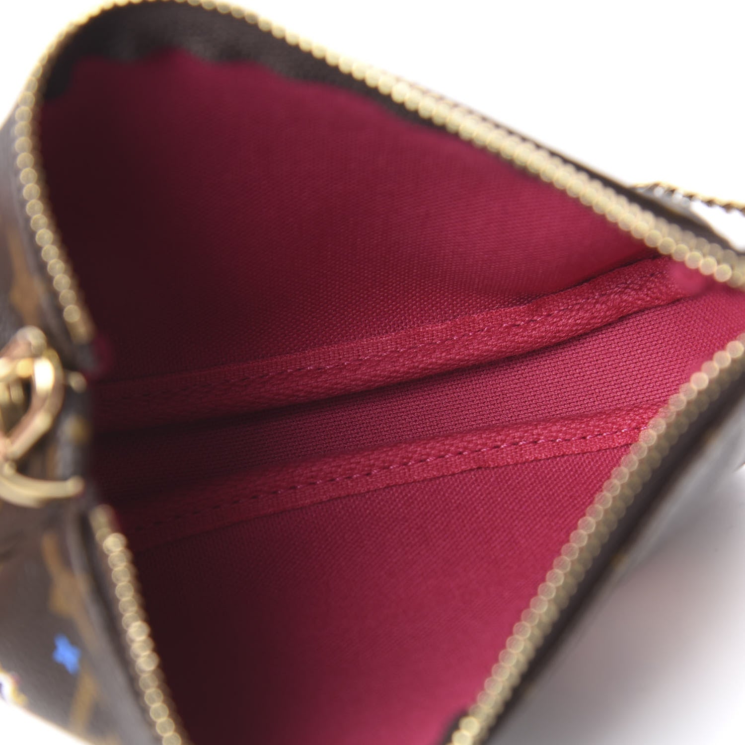 Louis Vuitton Monogram 2020 Christmas Animation Roller Coaster Mini Pochette Accessories Pivoine 5 of 7