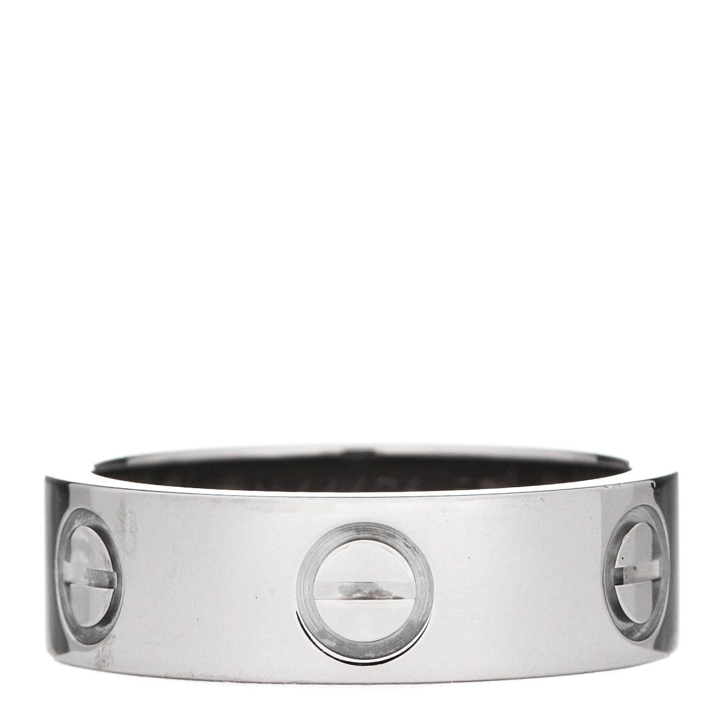 18K White Gold 5.5mm LOVE Ring 50 5.25