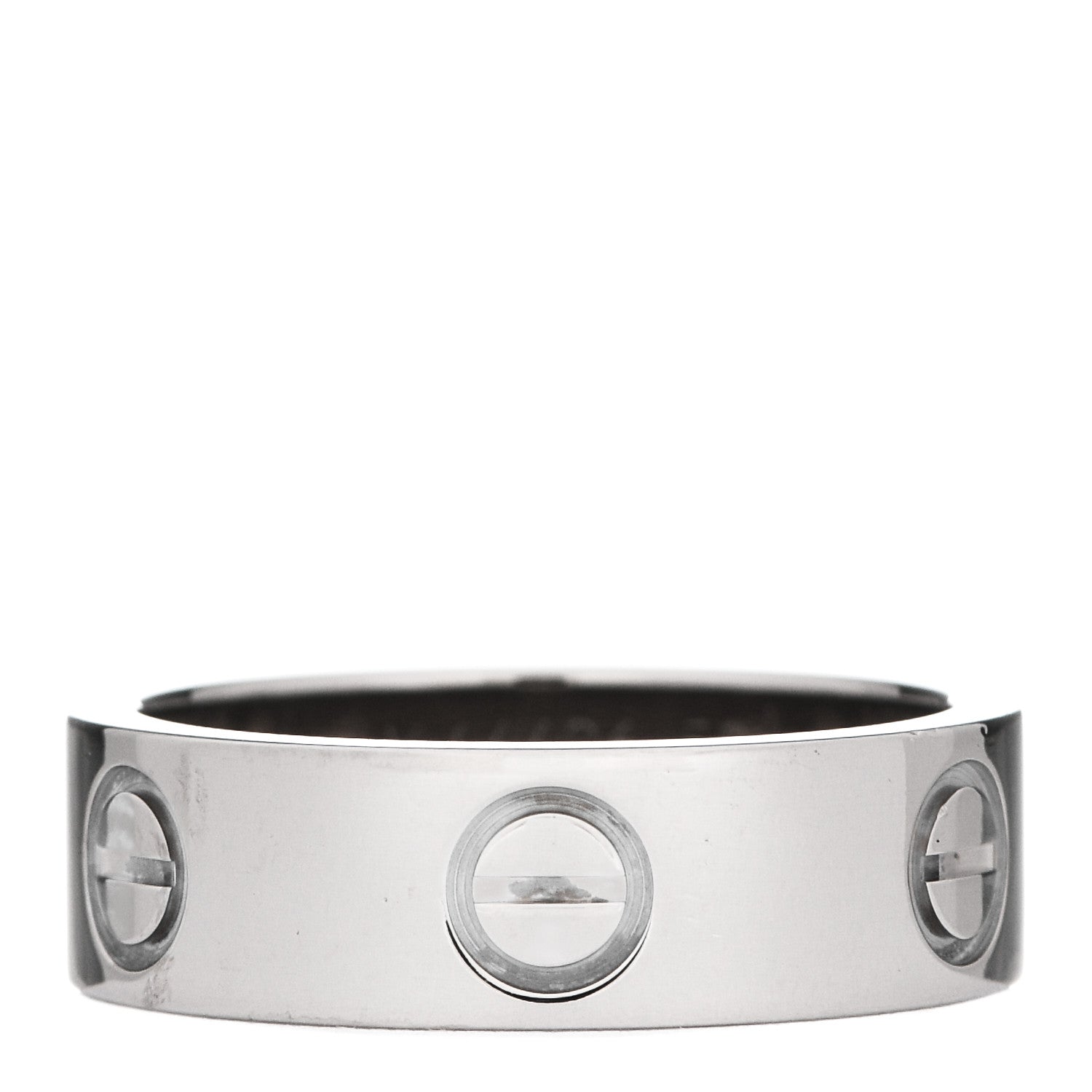 Cartier 18K White Gold 5.5mm LOVE Ring 50 5.25 1 of 5