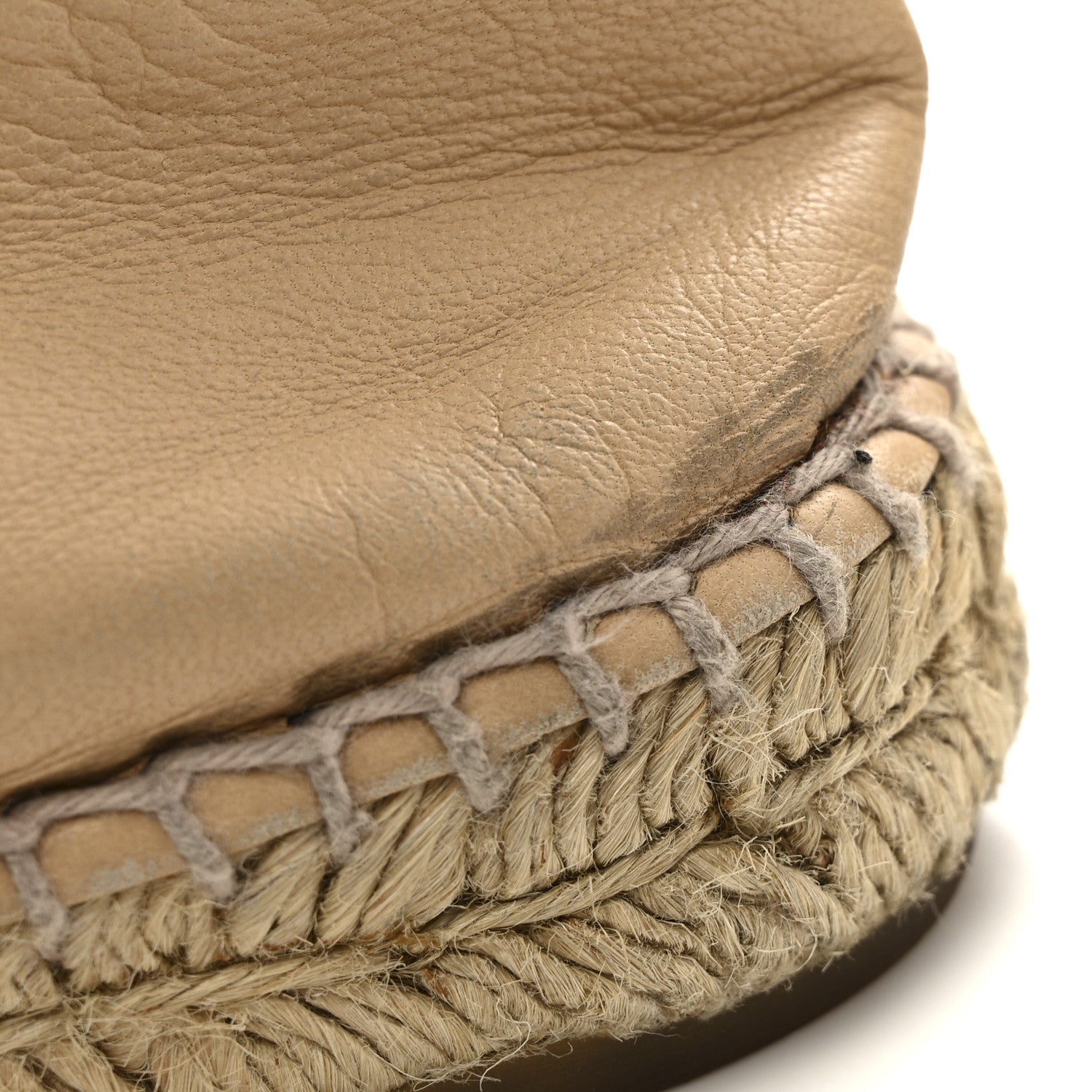Chanel Lambskin CC Espadrilles 37 Beige Black 14 of 14