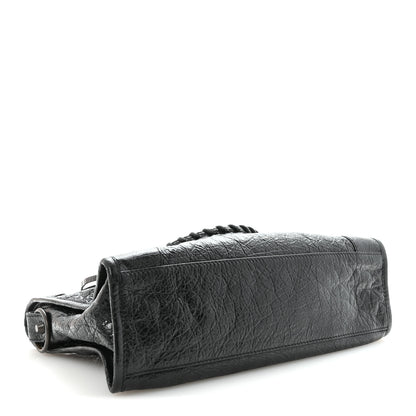 Balenciaga Agneau Classic Hardware S City Logo Strap Black White 4 of 10