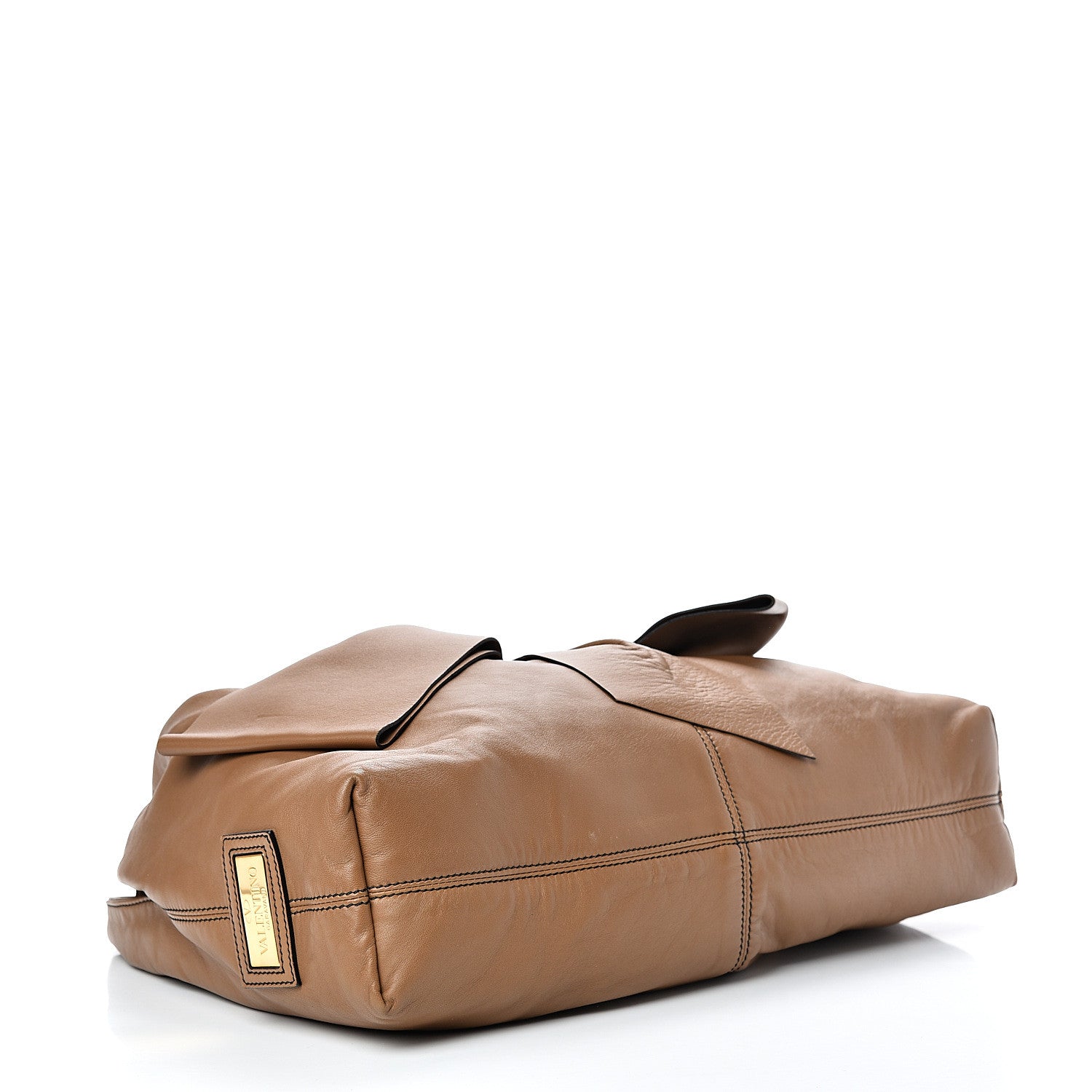 Valentino Garavani Nappa Premier Bow Hobo Brown 3 of 10