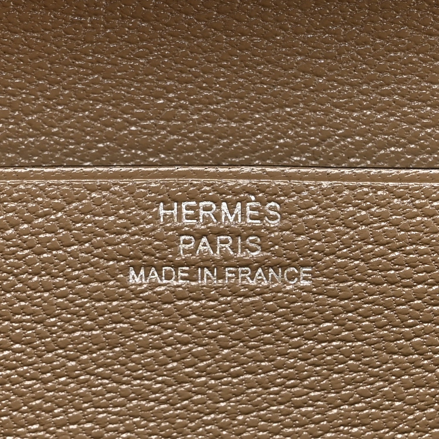 Hermes Chevre Mysore Bearn Gusset Wallet Etoupe 7 of 9